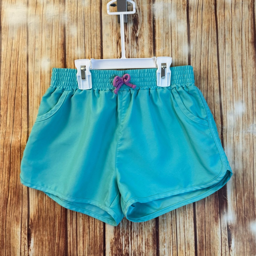 Cat & Jack Girl’s Pull On Teal Shorts Size L 10/12